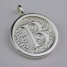 Lovely Letters initial silver pendant necklace - B