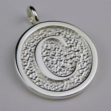 Lovely Letters initial silver pendant necklace - C
