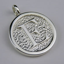 Lovely Letters initial silver pendant necklace - E