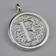Lovely Letters initial silver pendant necklace - F