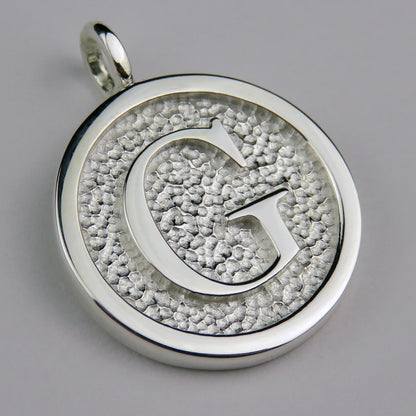 Lovely Letters initial silver pendant necklace - G