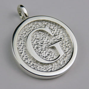 Lovely Letters initial silver pendant necklace - G