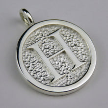 Lovely Letters initial silver pendant necklace - H