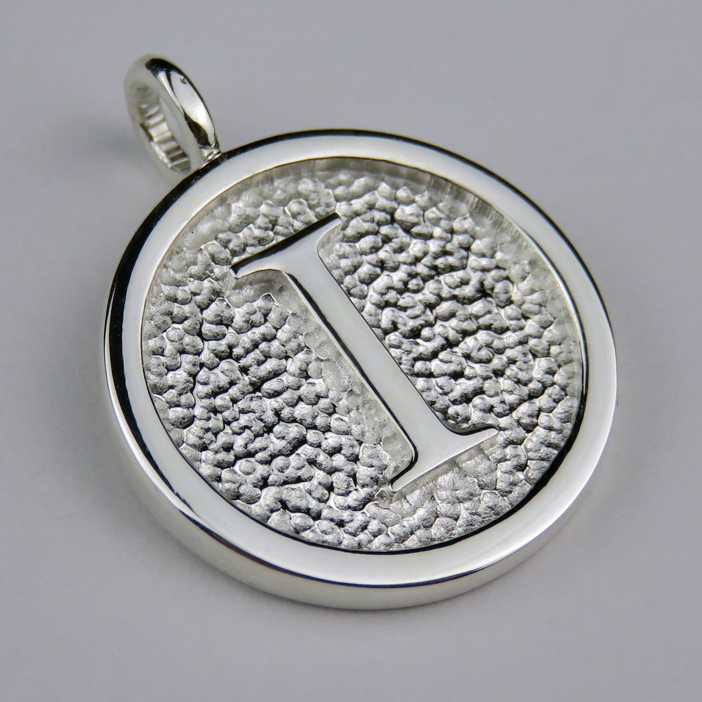 Lovely Letters initial silver pendant necklace - I