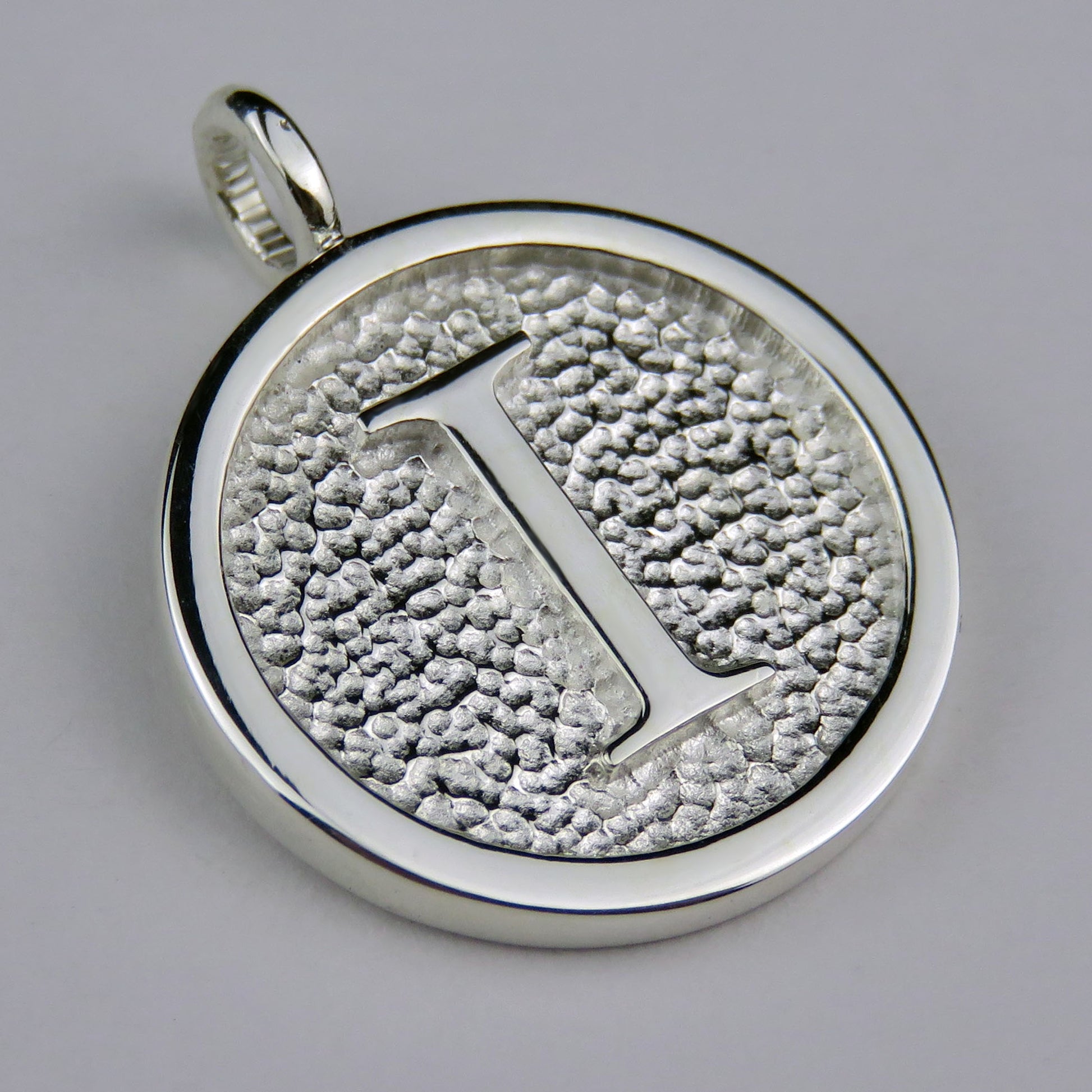 Lovely Letters initial silver pendant necklace - I