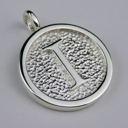 Lovely Letters initial silver pendant necklace - I