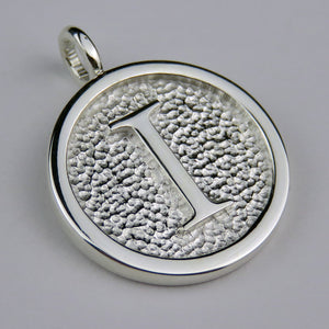 Lovely Letters initial silver pendant necklace - I