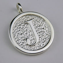 Lovely Letters initial silver pendant necklace - J