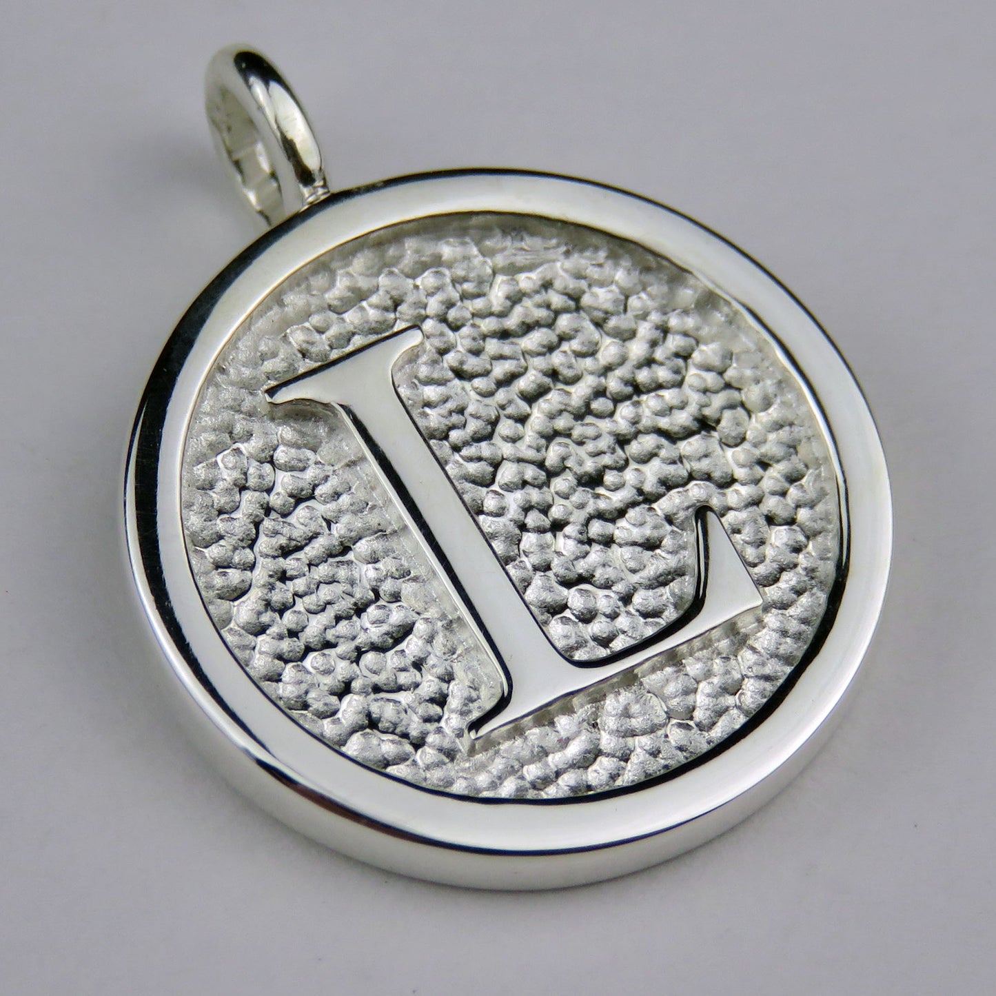 Lovely Letters initial silver pendant necklace - L
