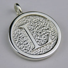 Lovely Letters initial silver pendant necklace - L