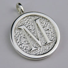 Lovely Letters initial silver pendant necklace - M