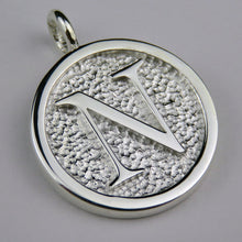 Lovely Letters initial silver pendant necklace - N
