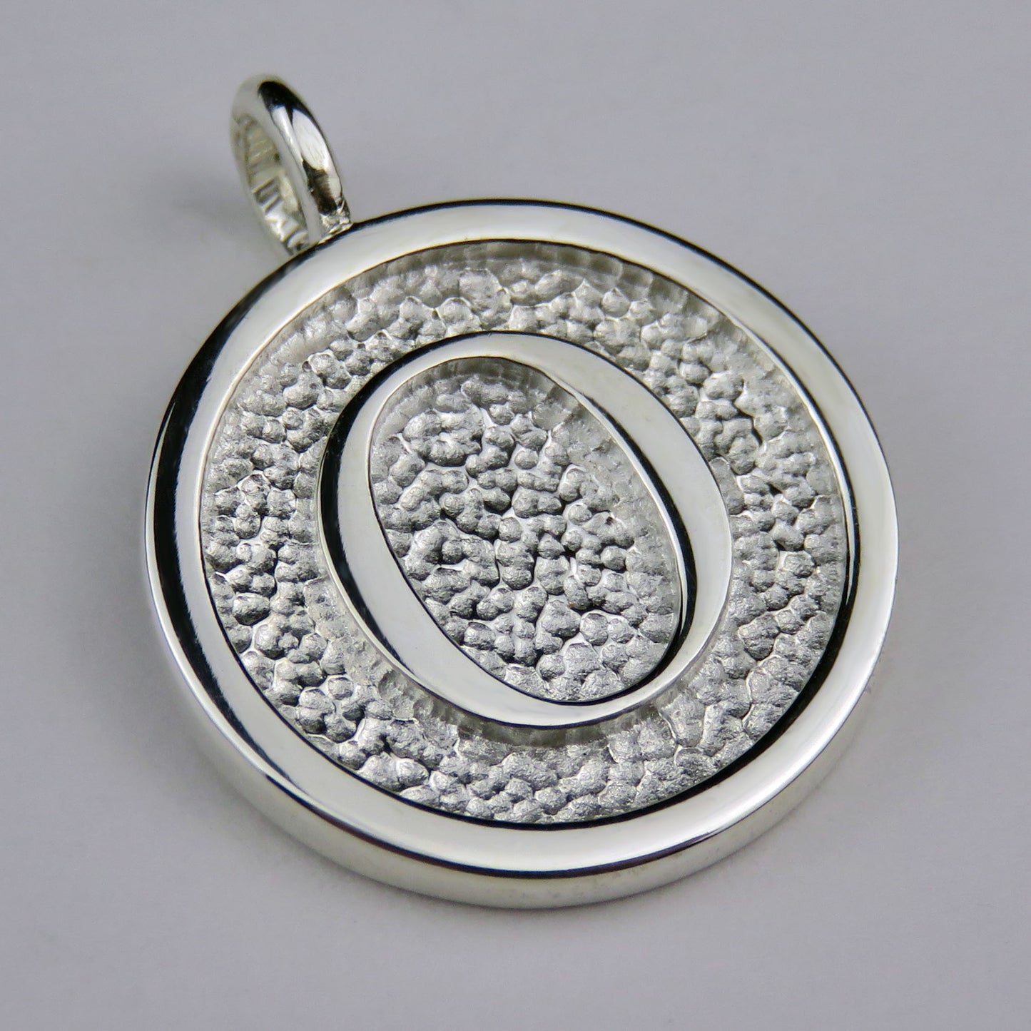 Lovely Letters initial silver pendant necklace - O