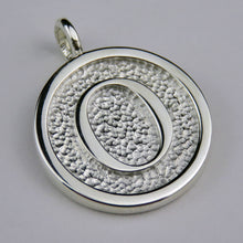 Lovely Letters initial silver pendant necklace - O