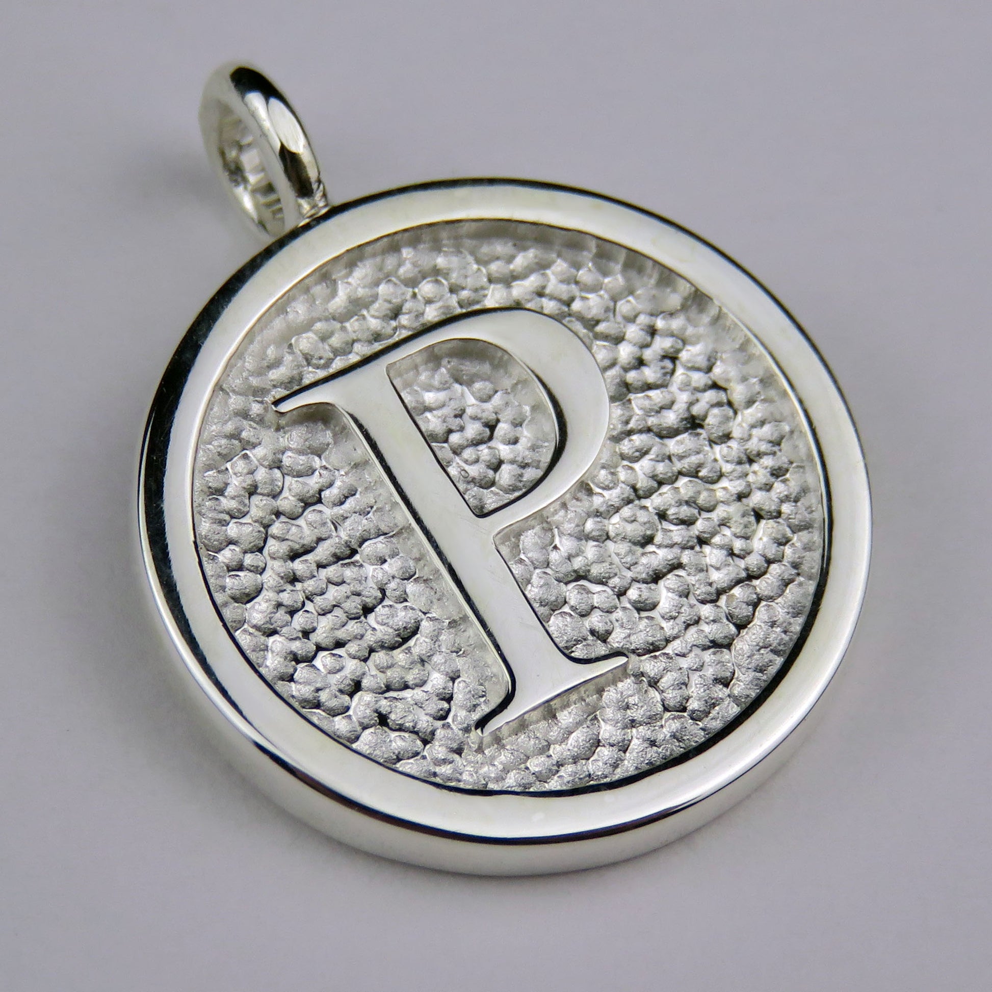 Lovely Letters initial silver pendant necklace - P