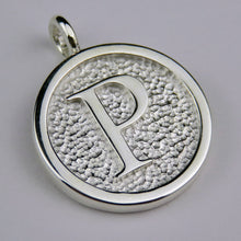 Lovely Letters initial silver pendant necklace - P