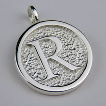 Lovely Letters initial silver pendant necklace - R
