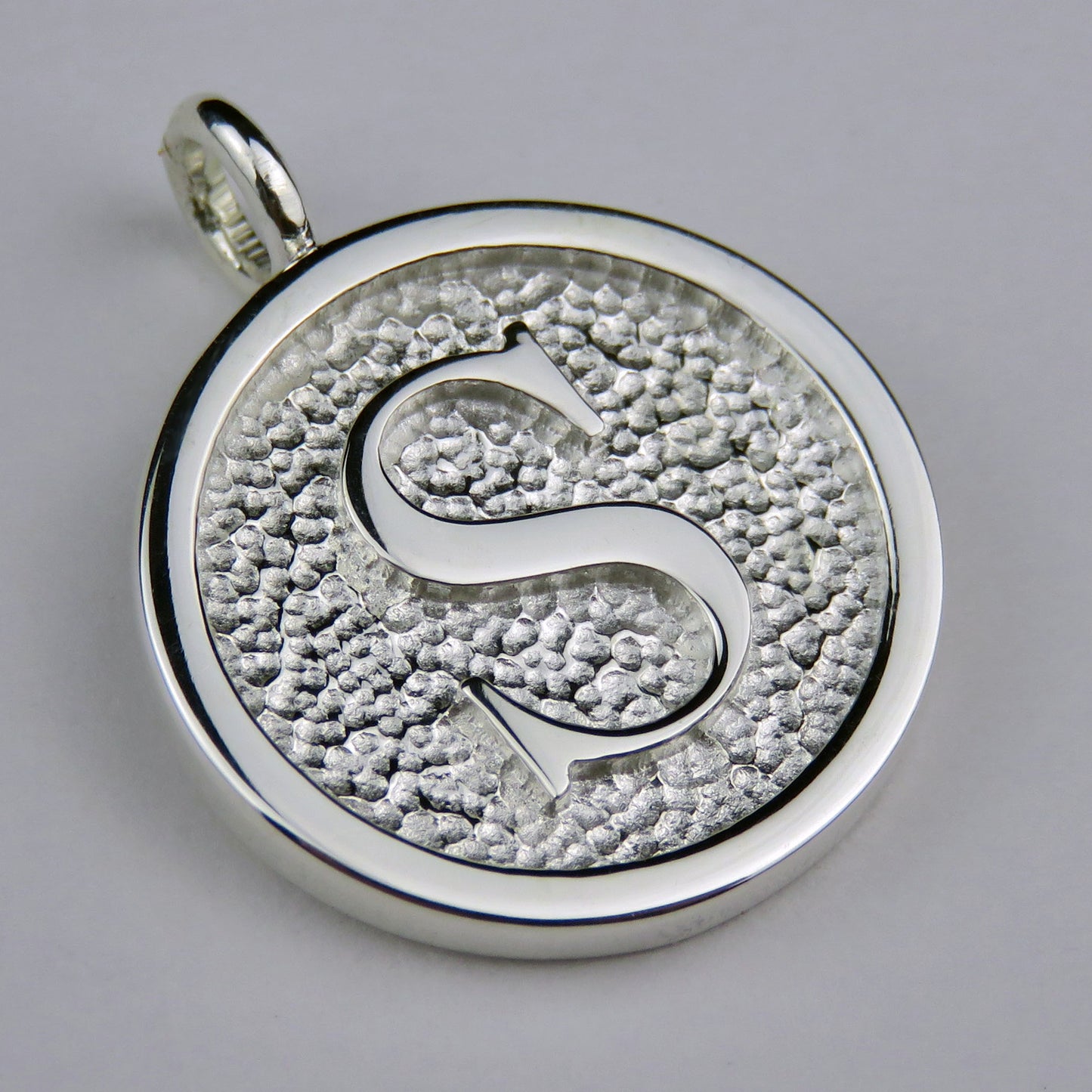Lovely Letters initial silver pendant necklace - S