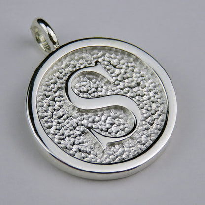 Lovely Letters initial silver pendant necklace - S
