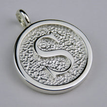 Lovely Letters initial silver pendant necklace - S