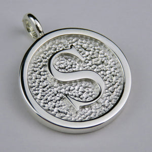 Lovely Letters initial silver pendant necklace - S