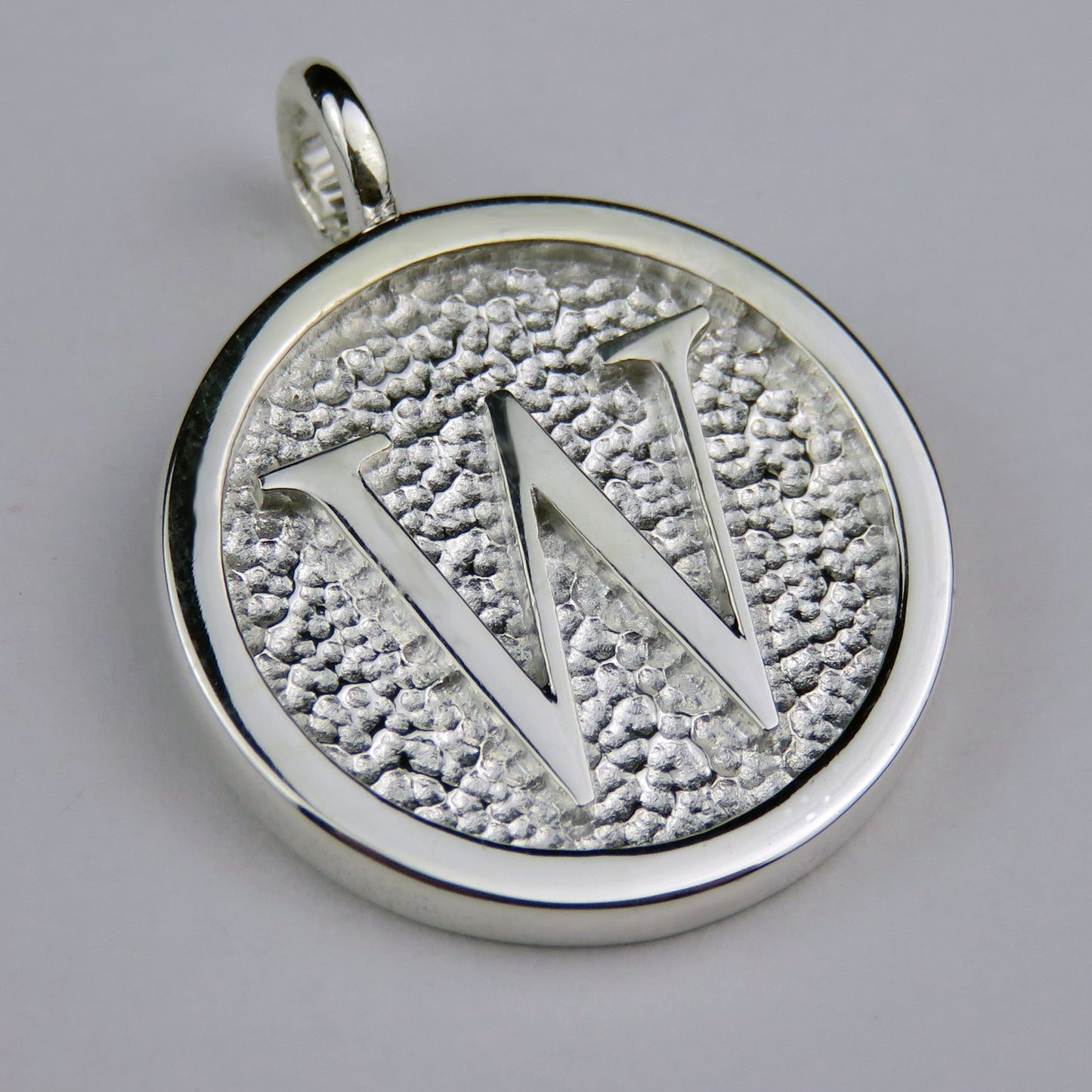 Lovely Letters initial silver pendant necklace - W