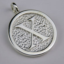 Lovely Letters initial silver pendant necklace - X