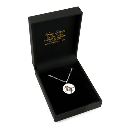 Magpies silver pendant necklace