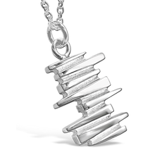 Rocky Cliff silver pendant necklace