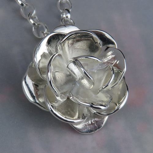 Skye Rose silver pendant necklace