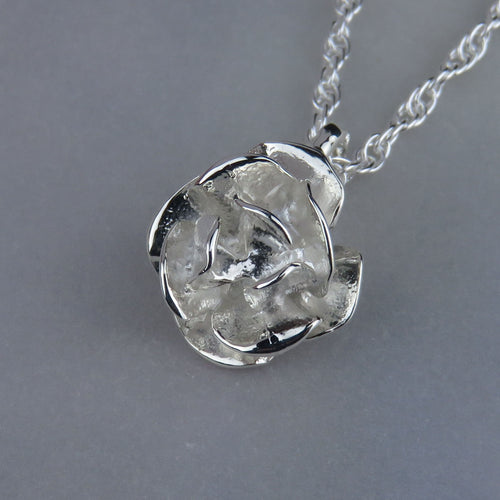 Skye Rose silver pendant necklace