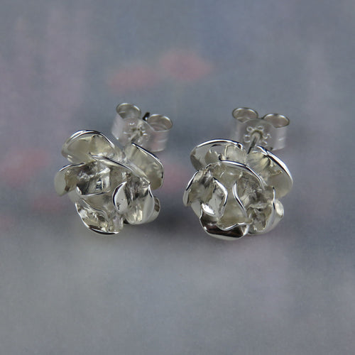 Skye Rose silver stud earrings