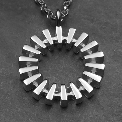 Suncatcher silver pendant necklace